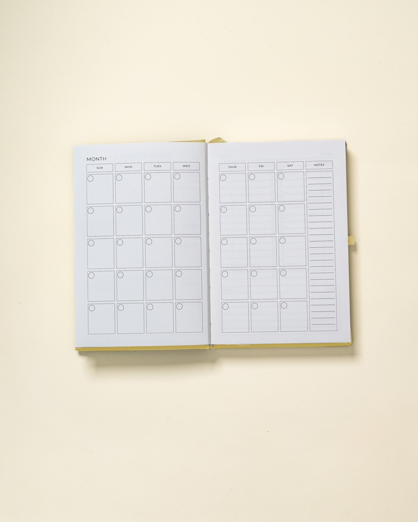 Undated Planner Linen – Green - (3 Months)