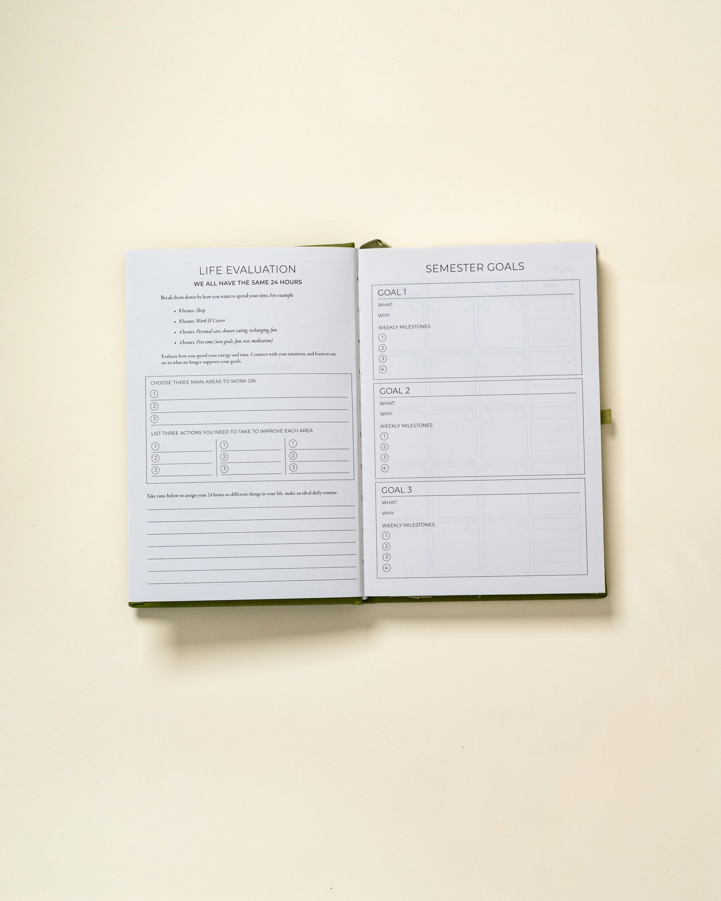 Undated Planner Hardcover (6 Months)