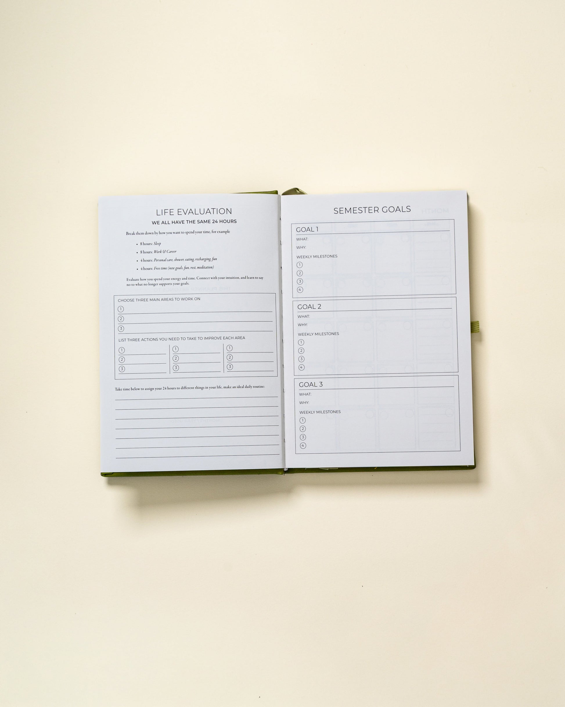 Undated Planner Hardcover (6 Months)