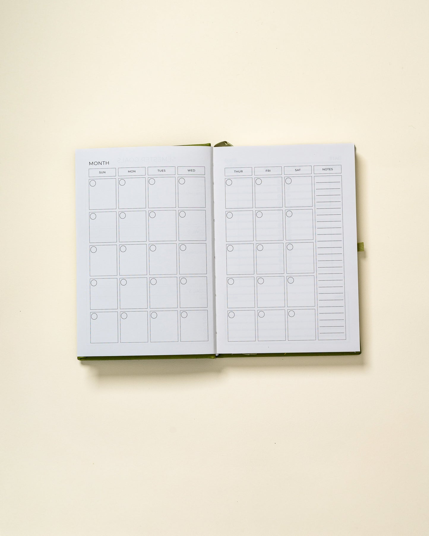 Undated Planner Hardcover (6 Months)