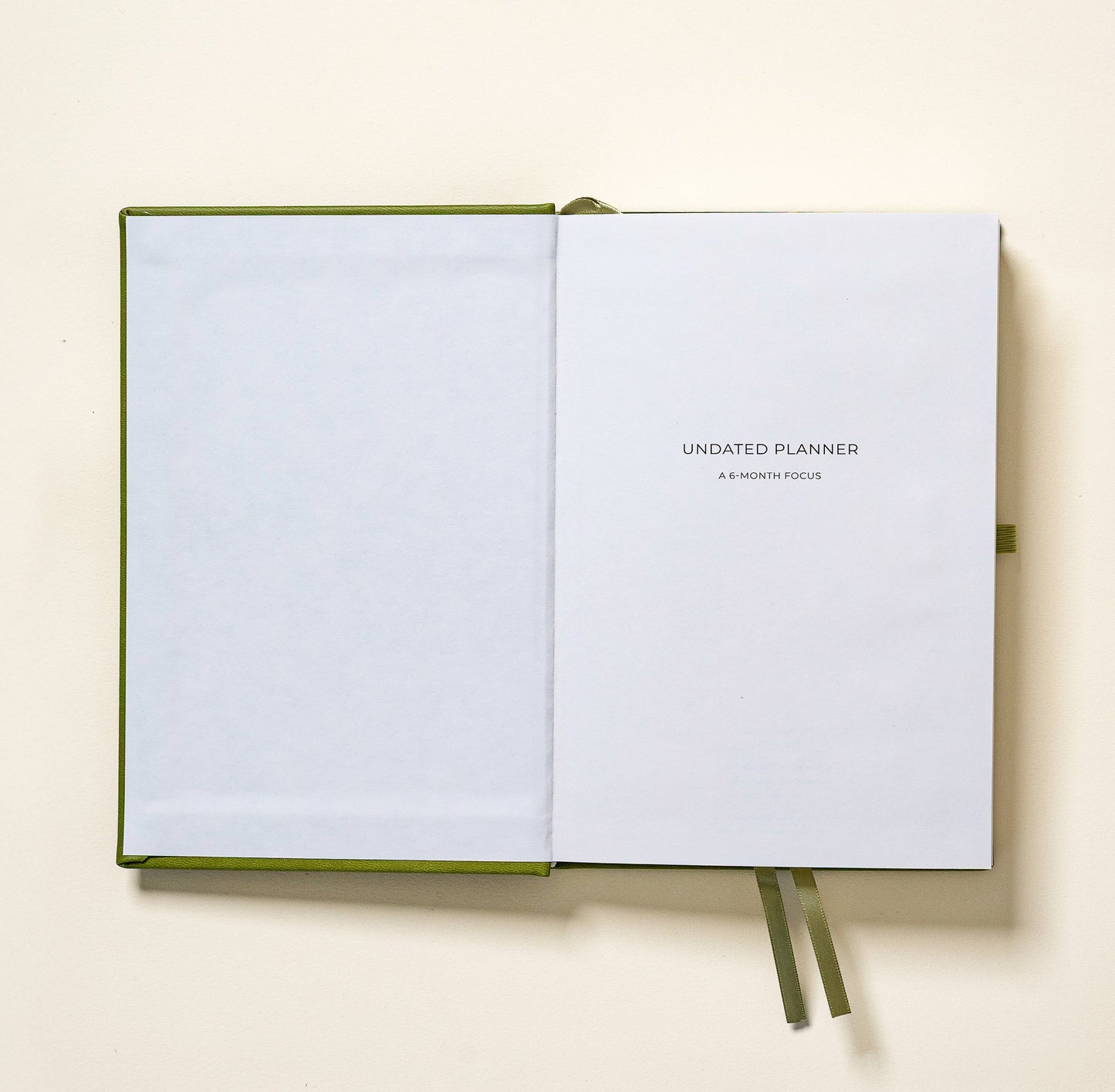 Undated Planner Vegan Leather (6 Months)