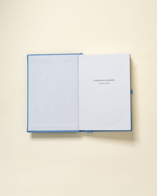 Undated Planner Vegan Leather – Pink - (3 Months)