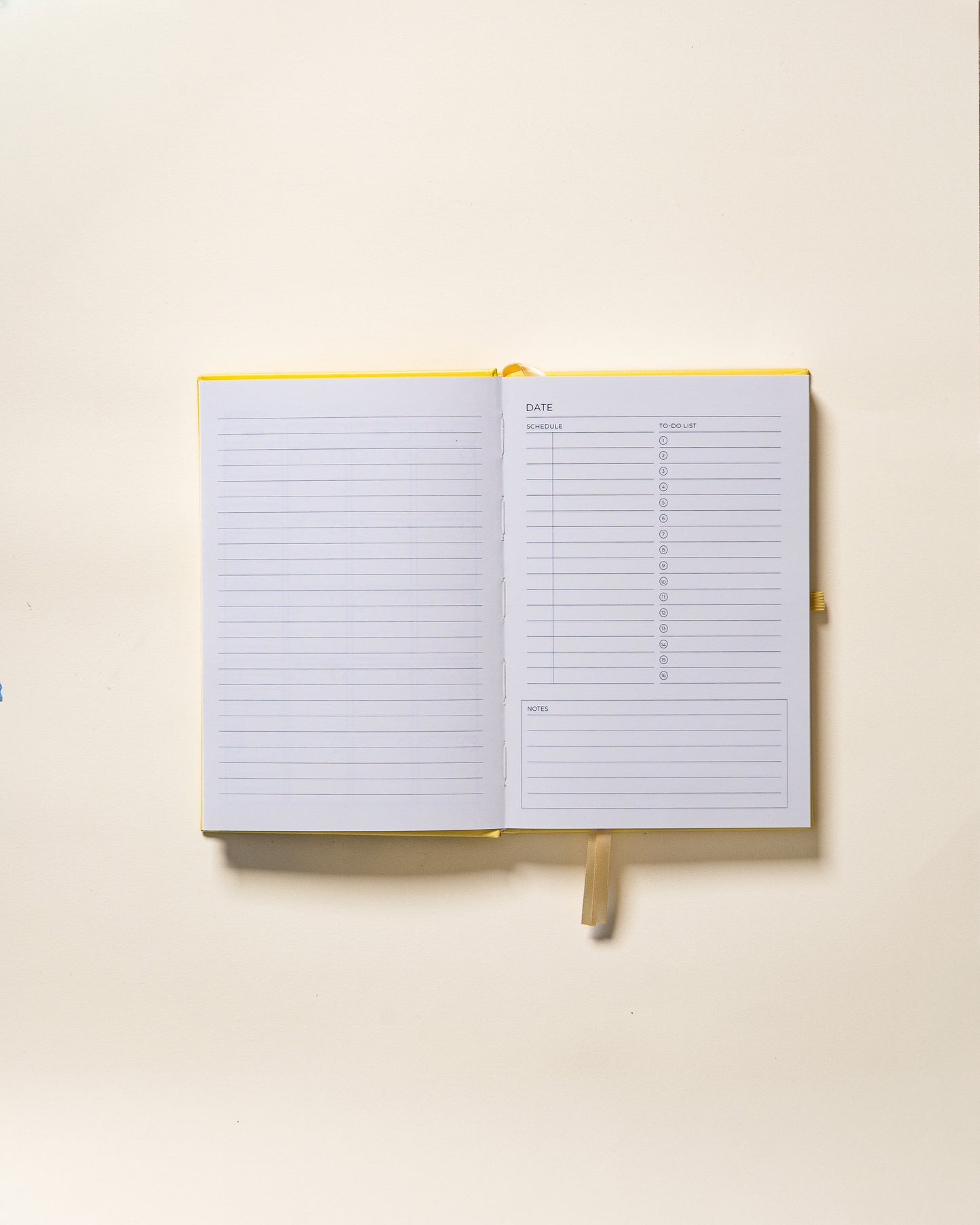 Undated Planner Linen – Yellow - (3 Months)