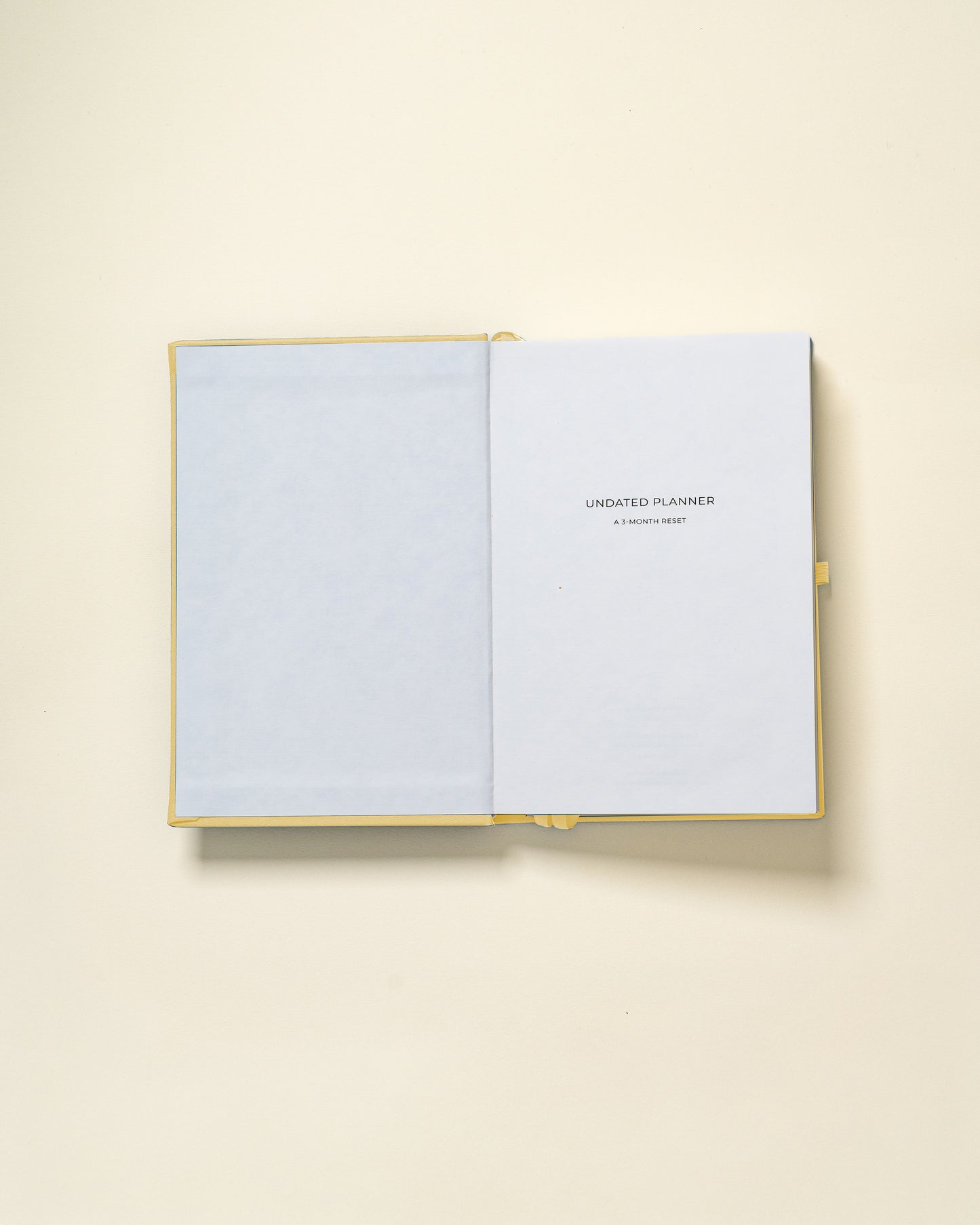 Undated Planner Linen – Yellow - (3 Months)