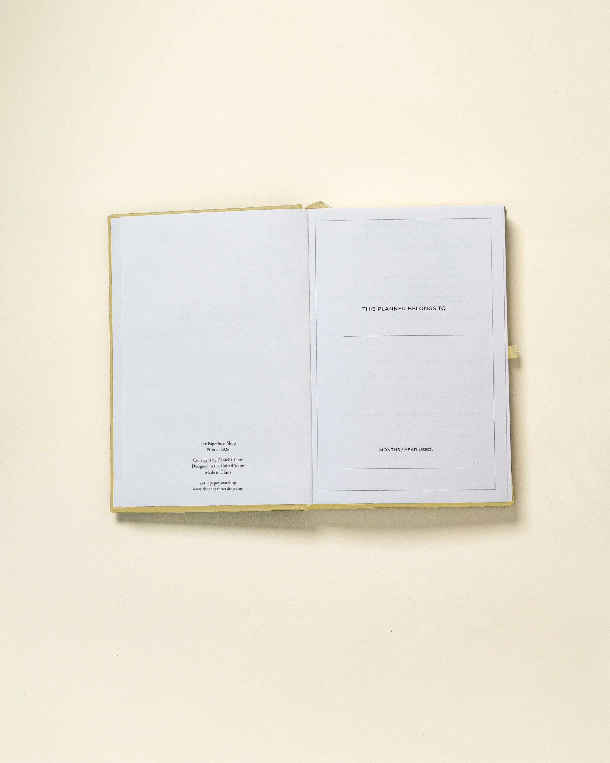 Undated Planner Hardcover (3 Months)