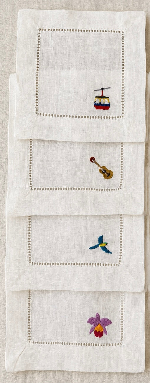 Venezuela Cocktail Napkins — Set of 4