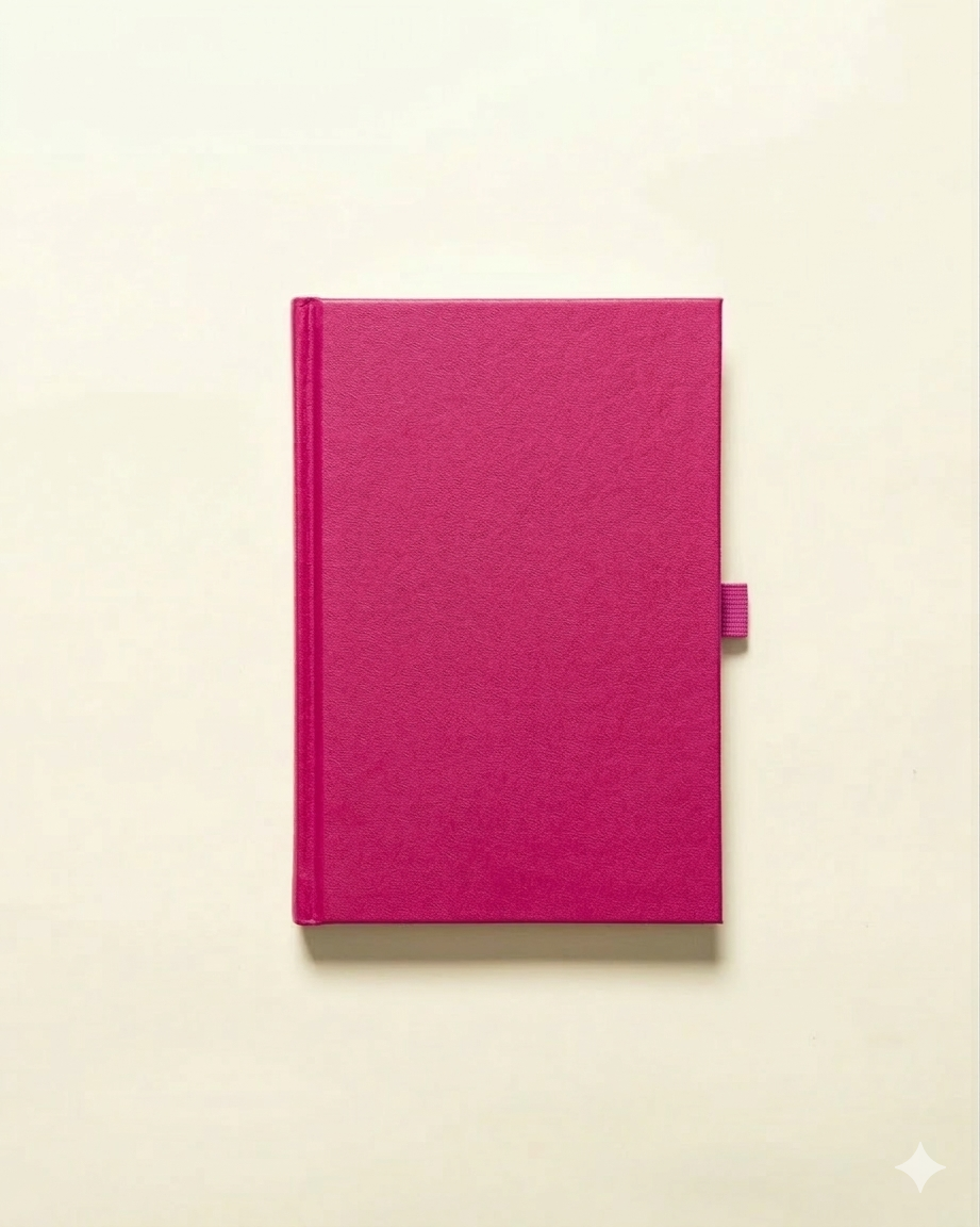Undated Planner Vegan Leather (6 Months) — Fuchsia