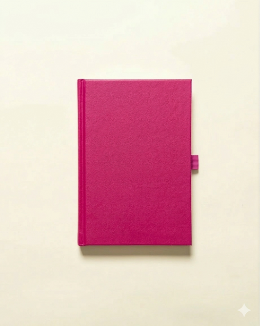 Undated Planner Vegan Leather (6 Months) — Fuchsia